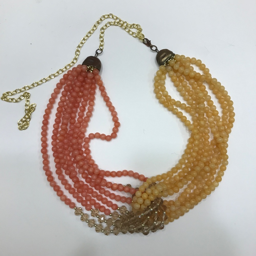 Anthropologie Beaded Loop Necklace